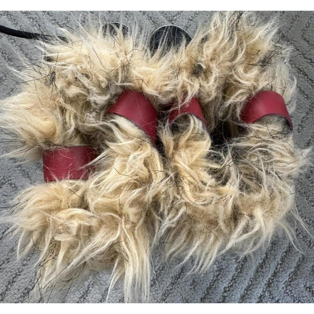 Sorel Joan of Arc Red Waterproof Snow Boots Womens 7 Faux Fur Quilted Winter - Picture 7 of 9